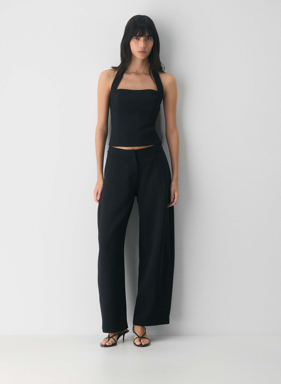 helix barrel pant - crepette svart