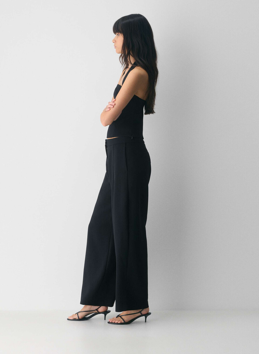 helix barrel pant - crepette svart