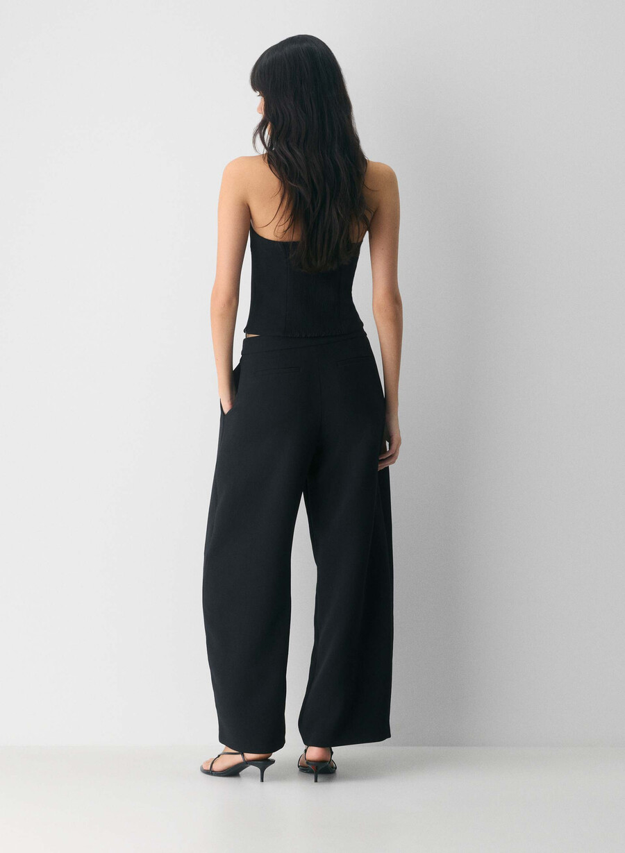 helix barrel pant - crepette svart