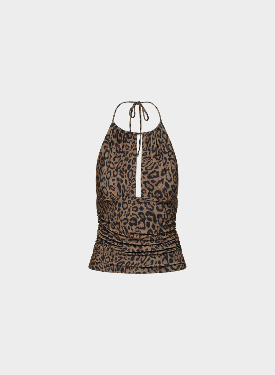 smooth matter odeum halter top cocoa sandmulti