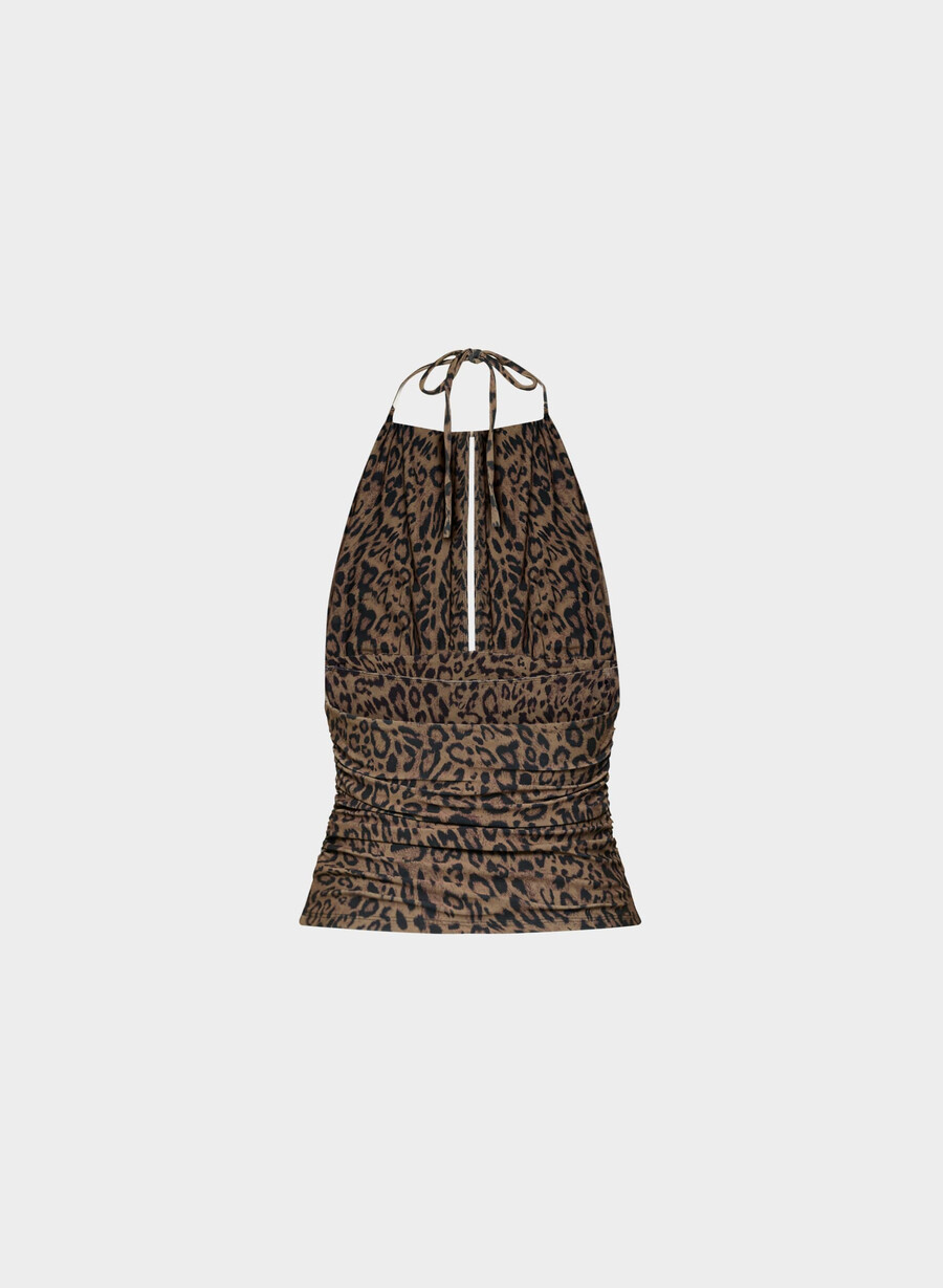 smooth matter odeum halter top cocoa sandmulti