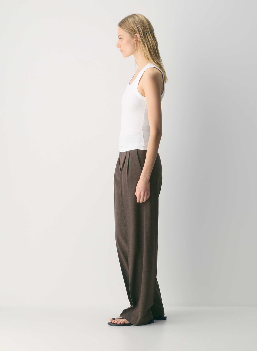 the effortless pant ull ljungröd mocha brun
