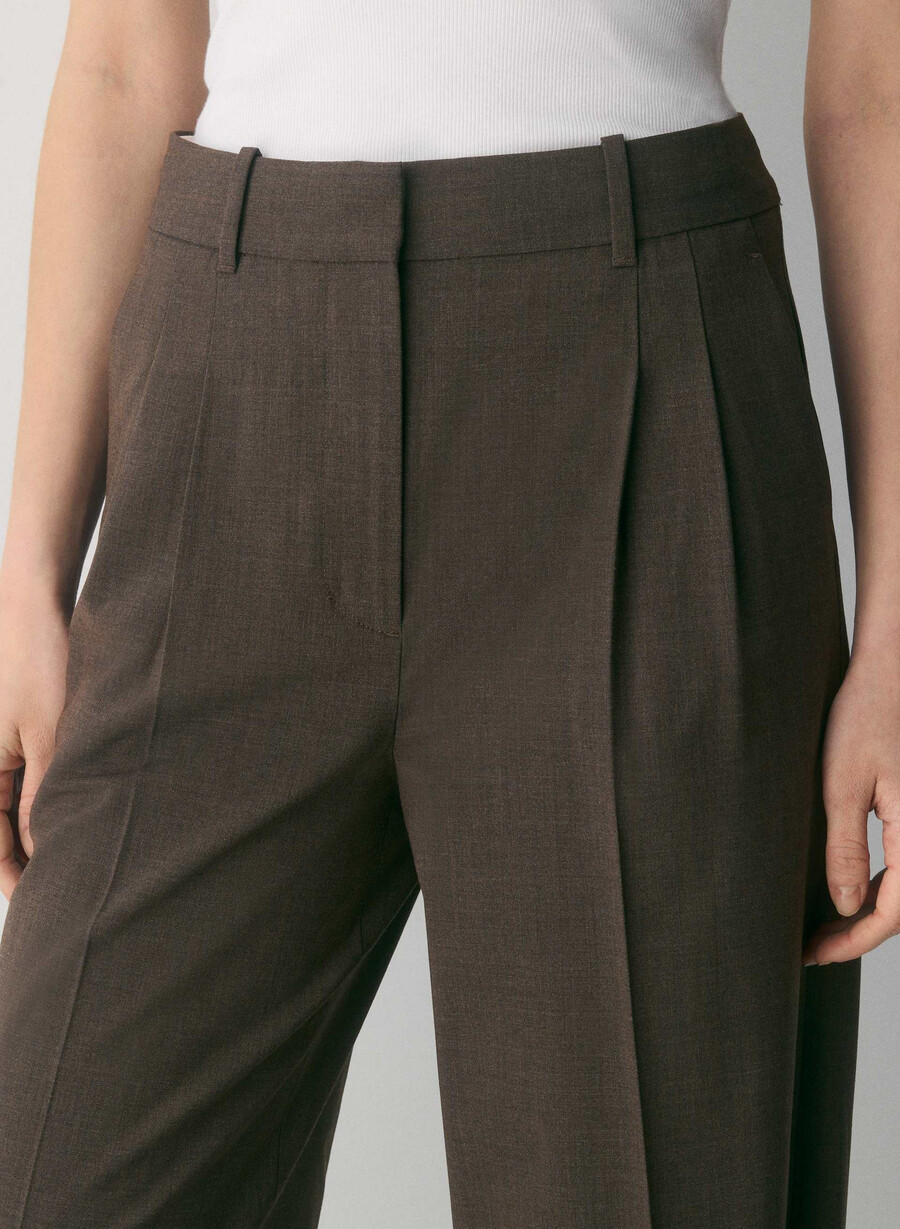 the effortless pant ull ljungröd mocha brun