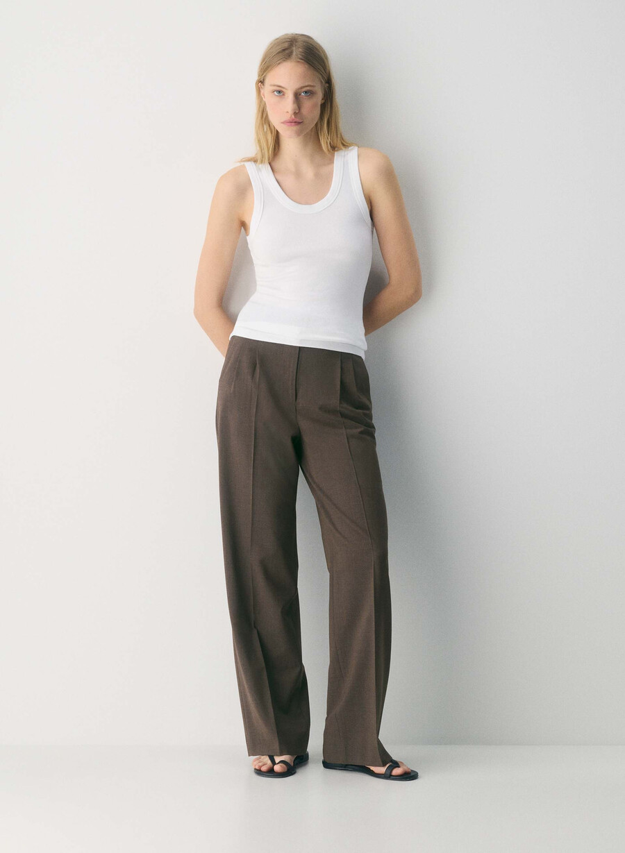 the effortless pant ull ljungröd mocha brun