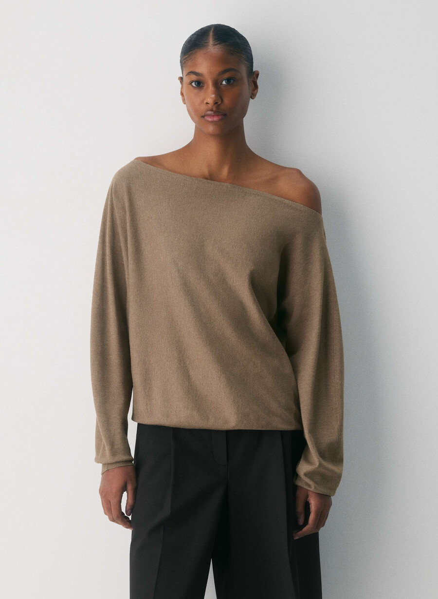 inspirationströja - wonder yarn rich mocha brun