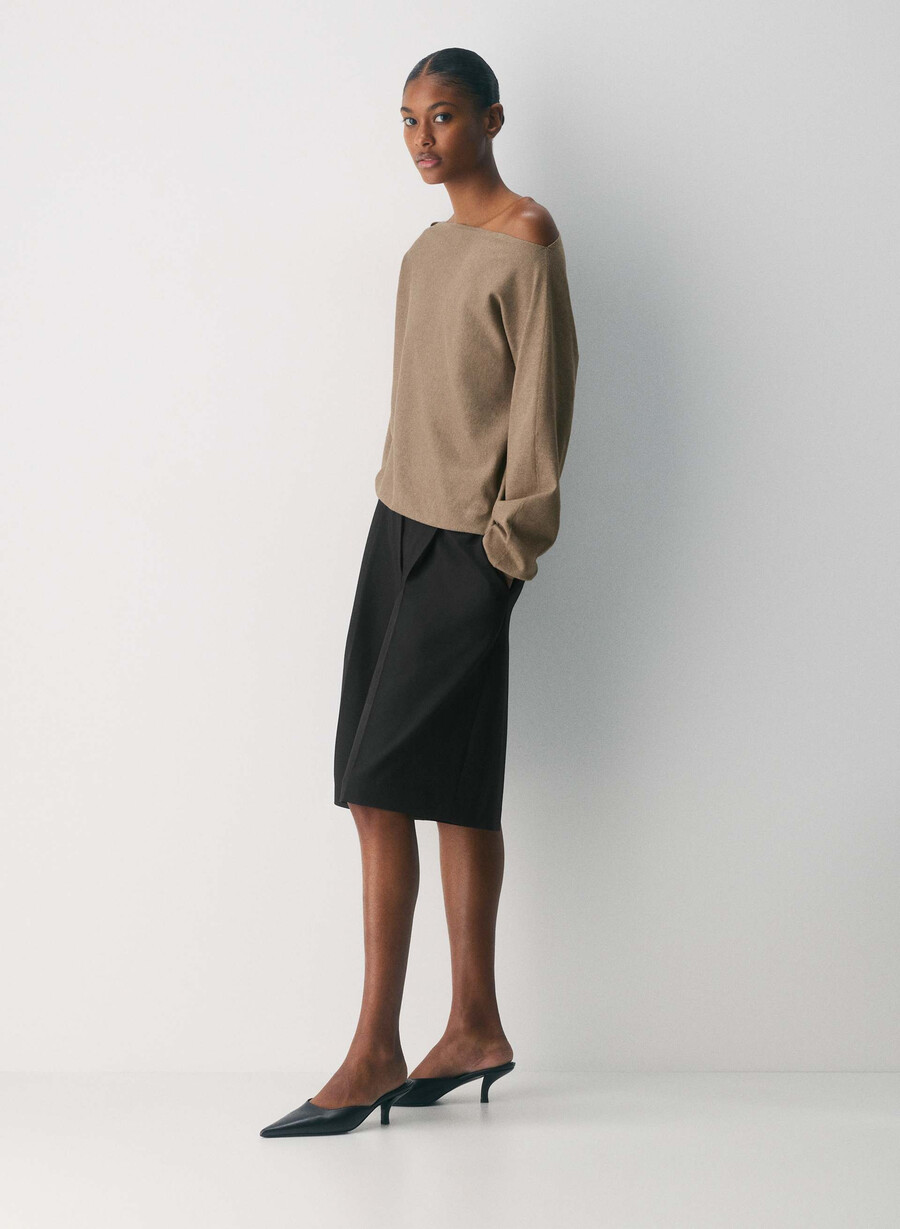 inspirationströja - wonder yarn rich mocha brun