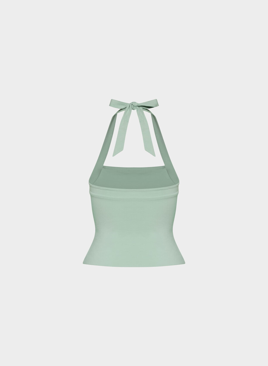casual contour optimum halter top terrace sage