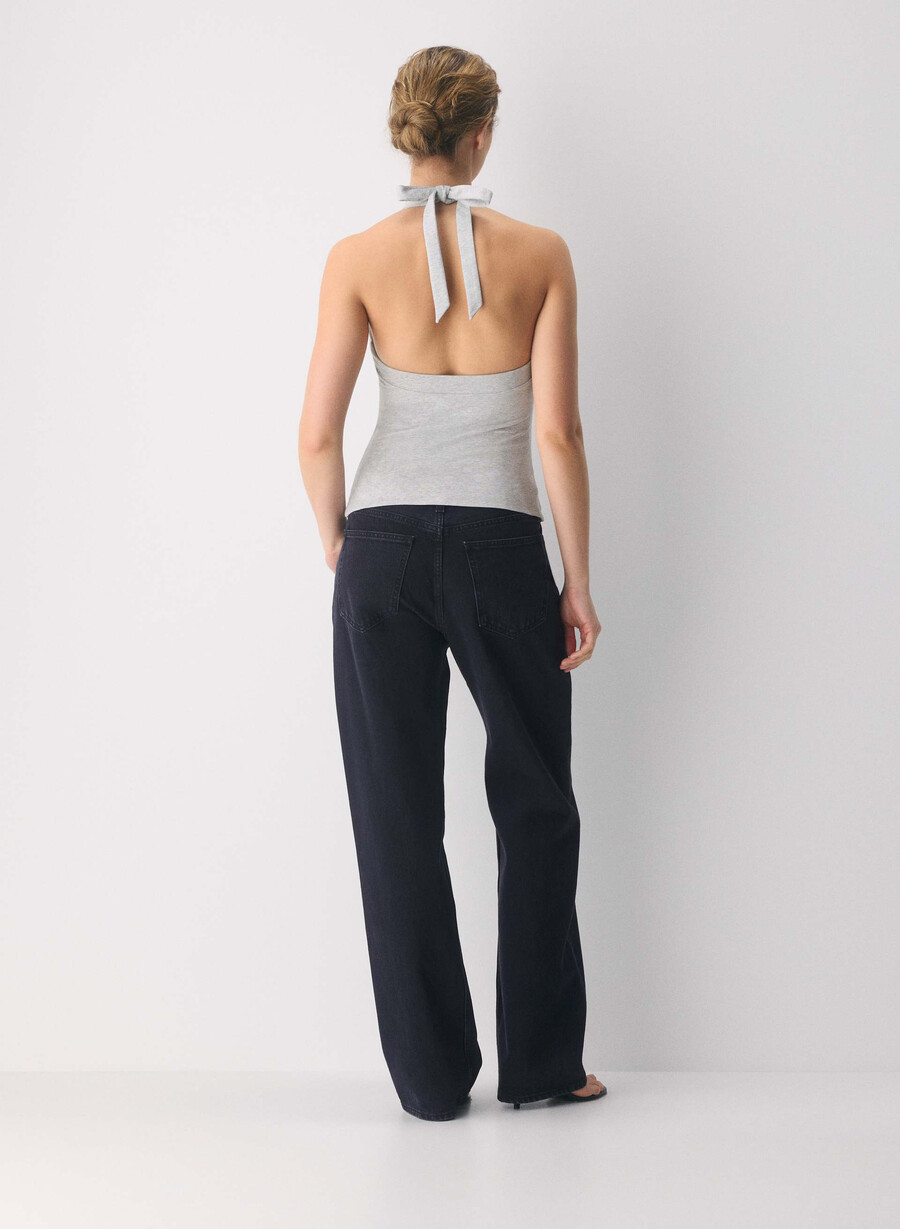 casual contour optimum halter top ljunggrå krom