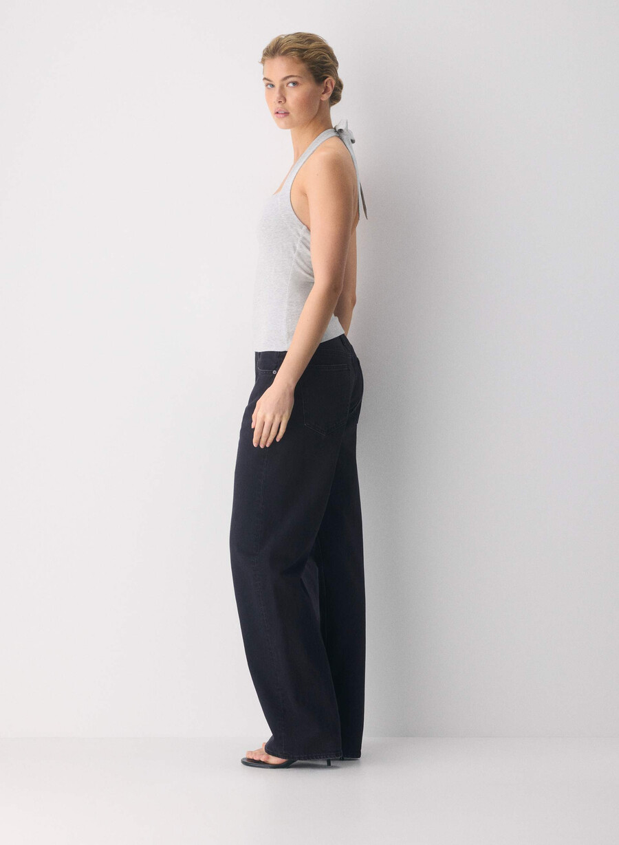 casual contour optimum halter top ljunggrå krom