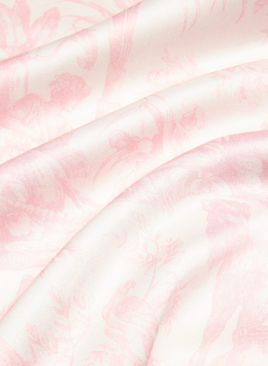 nightside sidenpyjamasskjorta lght bch dk cpd rosa