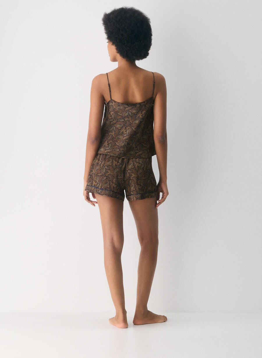 nightside silk pyjamas camisole drk nt nvycnmn