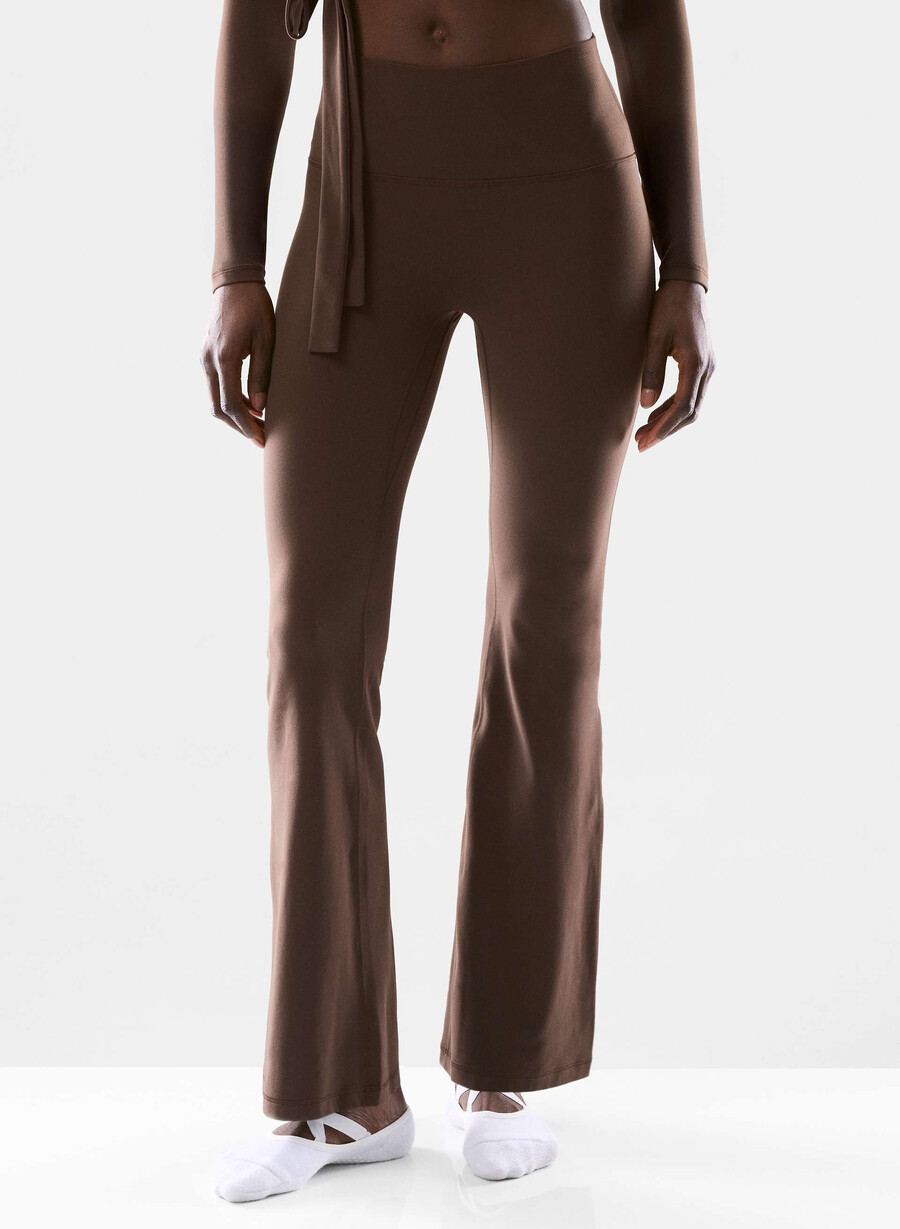 butter cheeky infinite hi flare 76 cm leggings mokkabrun
