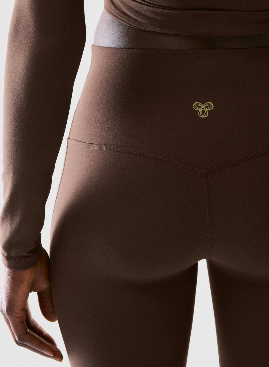 butter cheeky infinite hi flare 76 cm leggings mokkabrun
