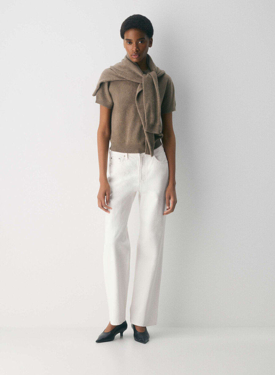 bare cashmere bloor tröja ljungfärgad folio brun
