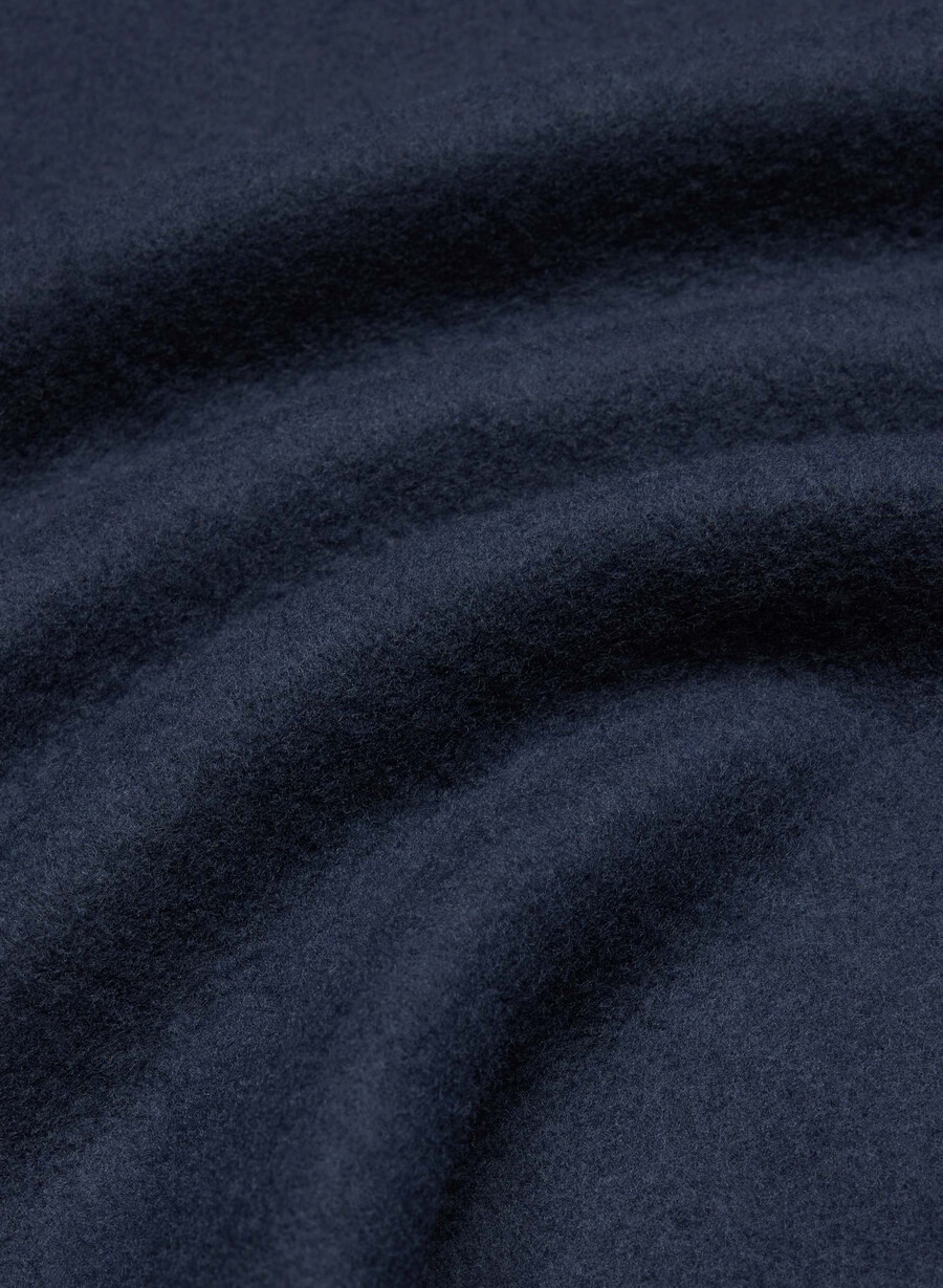 mysig fleece bf off-shoulder sweatshirt admiral