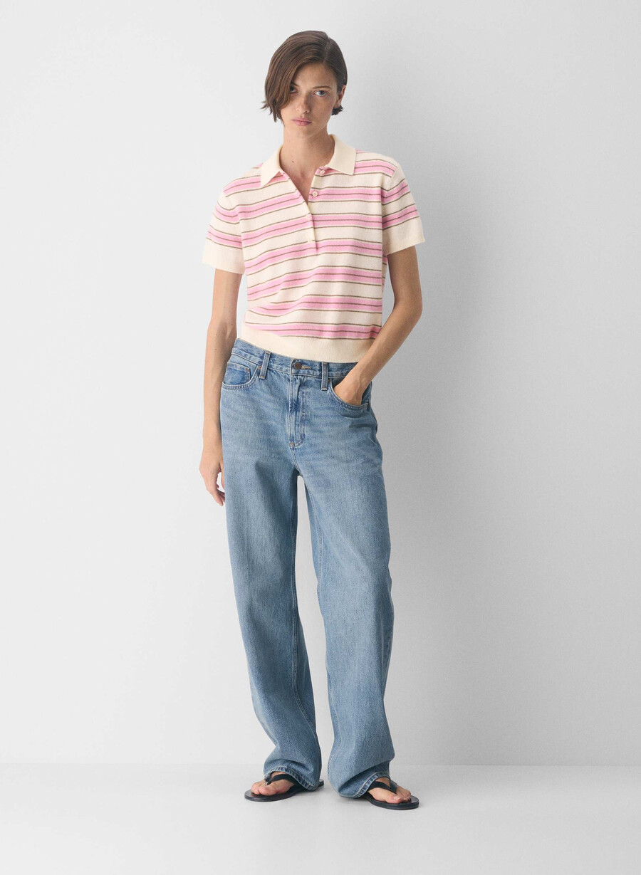 bare cashmere cellini polotröja lght brch jlybn rosa