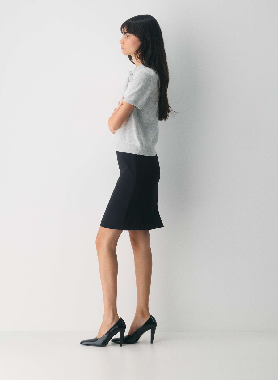 bare cashmere cellini polotröja ljunggrå krom