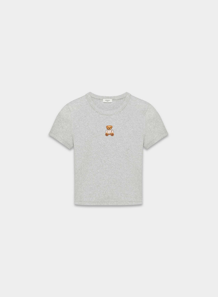 besthug liten ribbad ikon t-shirt h krom nallebjÖrn