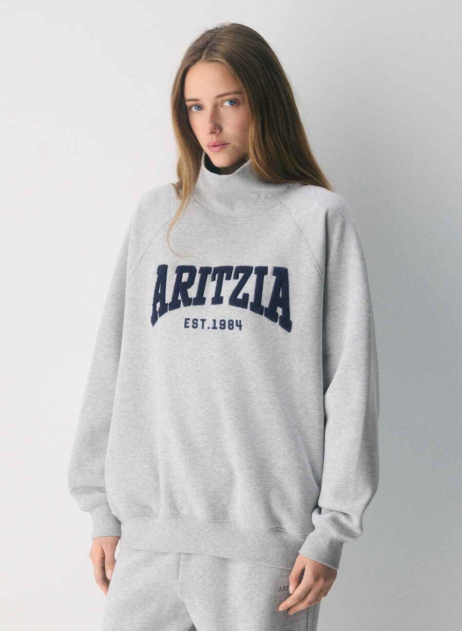 mysig fleece mega raglan trattkrage h krom admiral