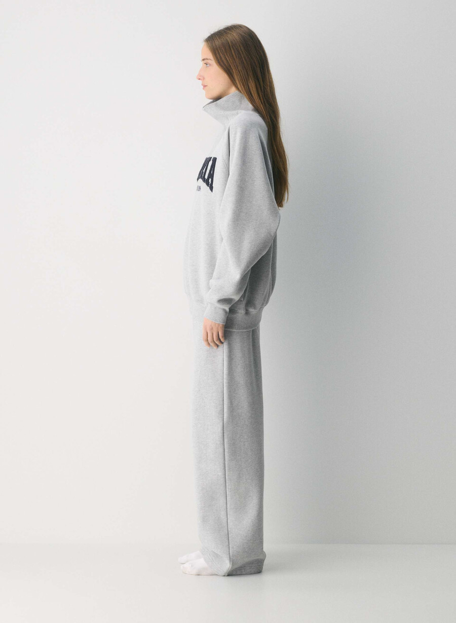 mysig fleece mega raglan trattkrage h krom admiral