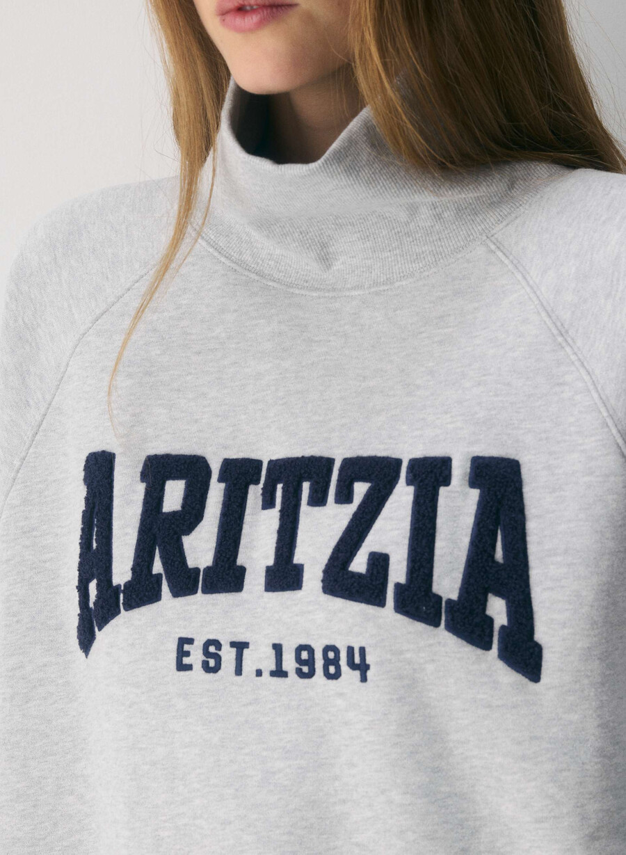 mysig fleece mega raglan trattkrage h krom admiral