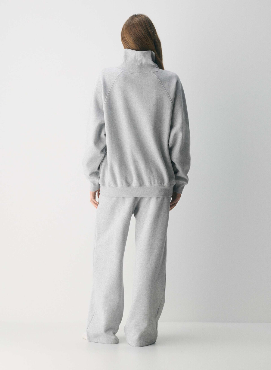 mysig fleece mega raglan trattkrage h krom admiral
