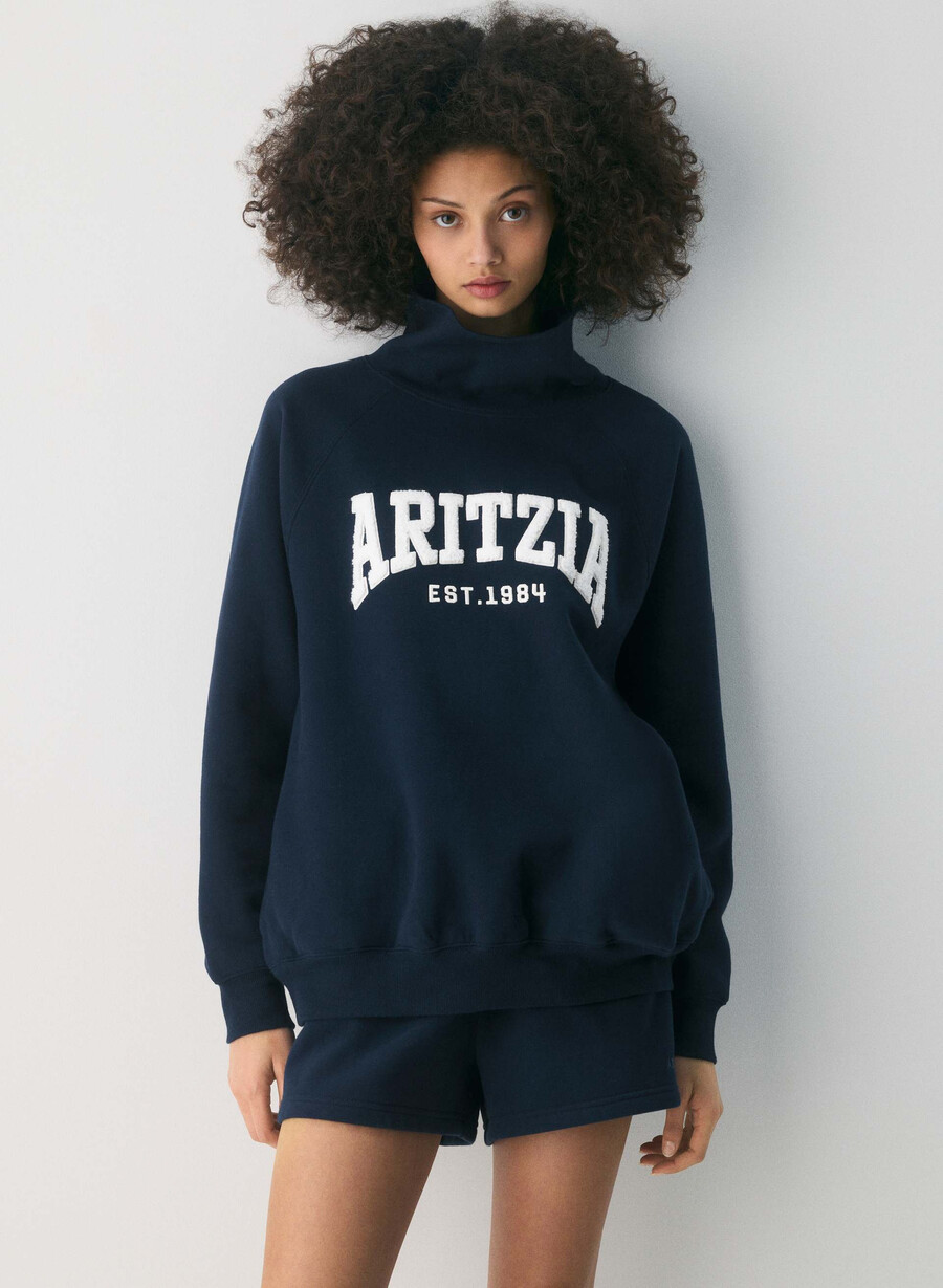 mysig sweatfleece mega raglan trattkrage admiral ljus bjÖrk