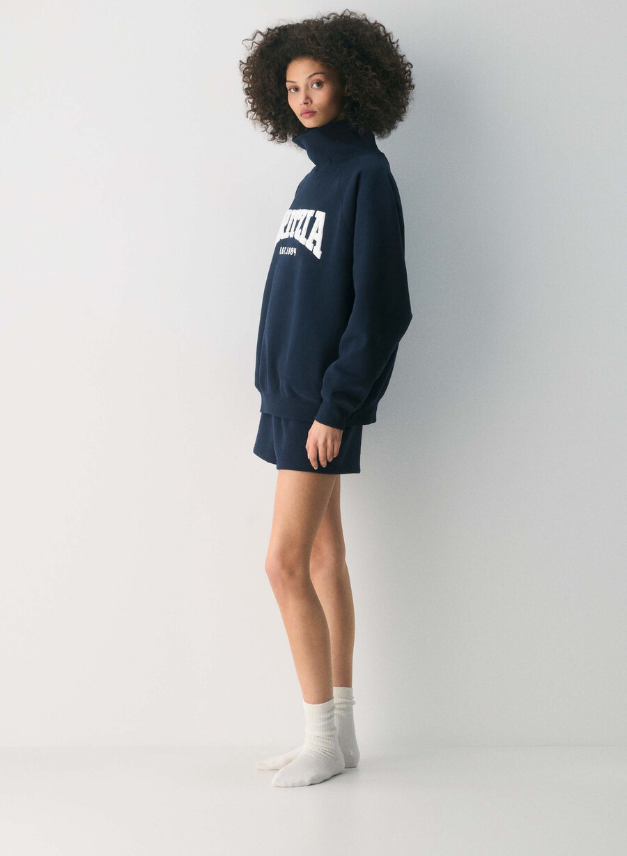 mysig sweatfleece mega raglan trattkrage admiral ljus bjÖrk