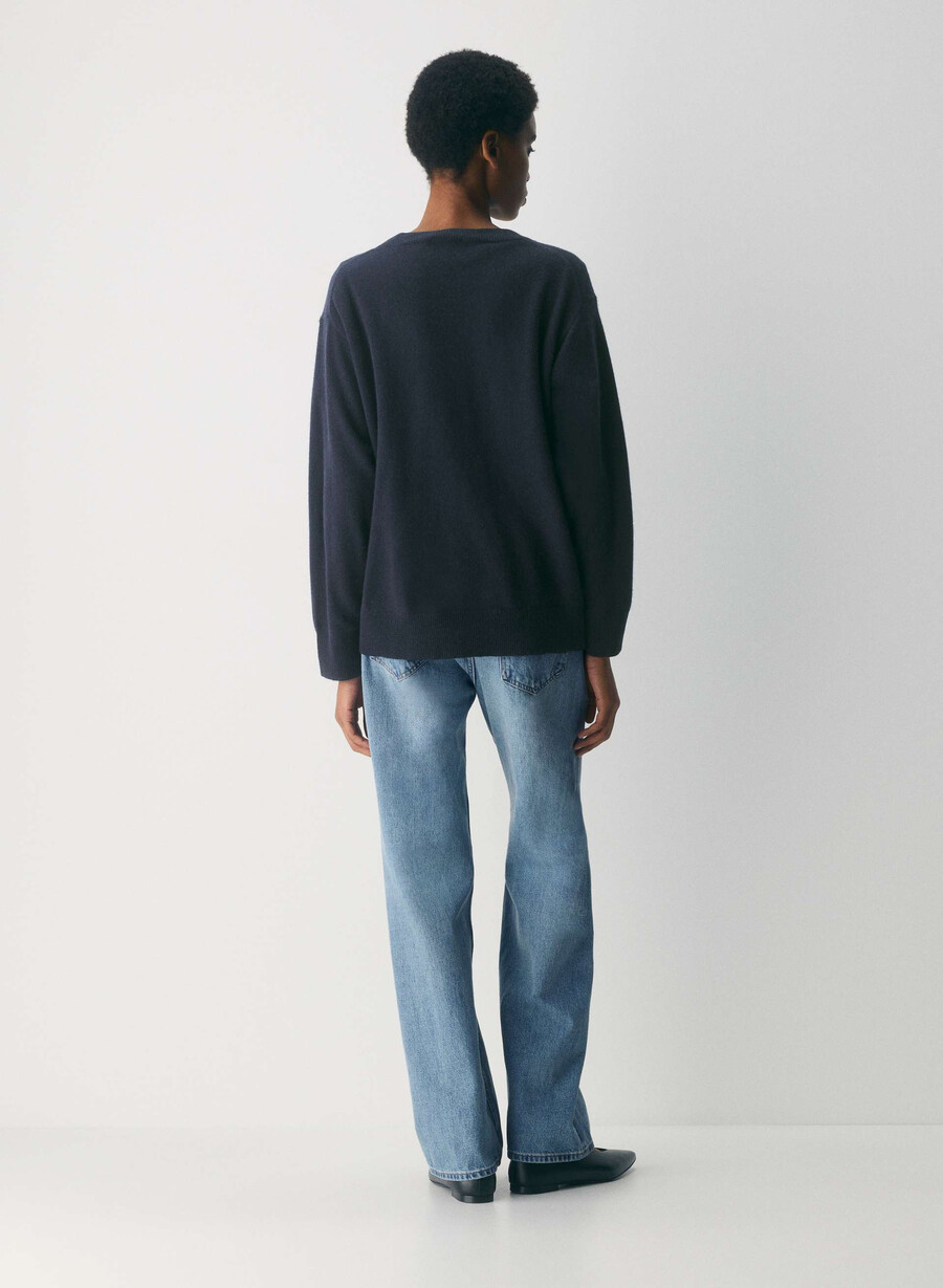 bare cashmere kompositionströja heather folio brun