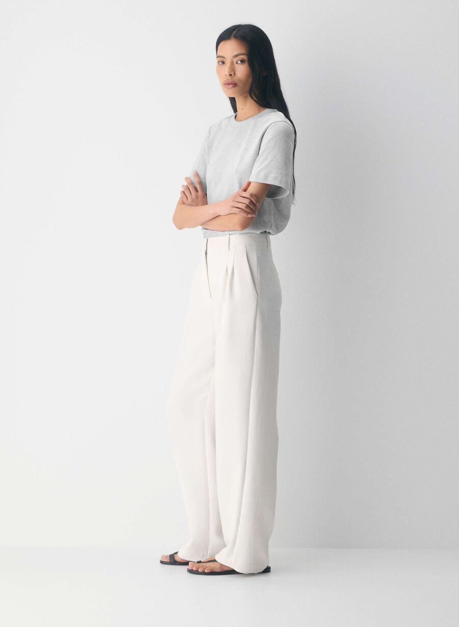 the effortless pant - crepette ljus bjÖrk