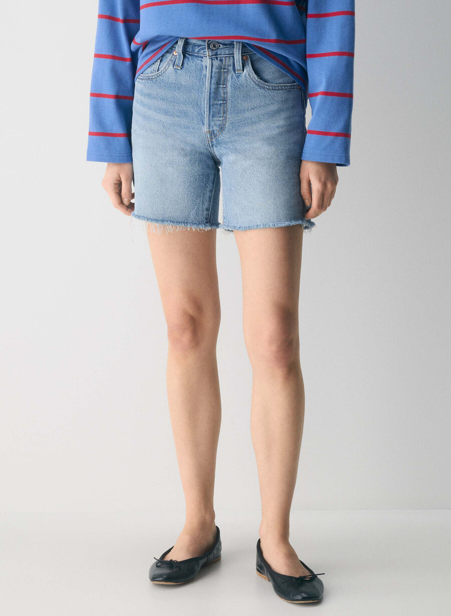 levis 501 mid thigh jeanshorts fun flare