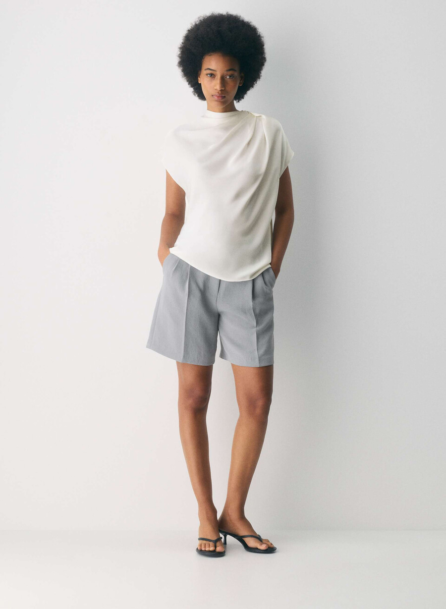 the effortless short lång - crepette riverstone grÅ