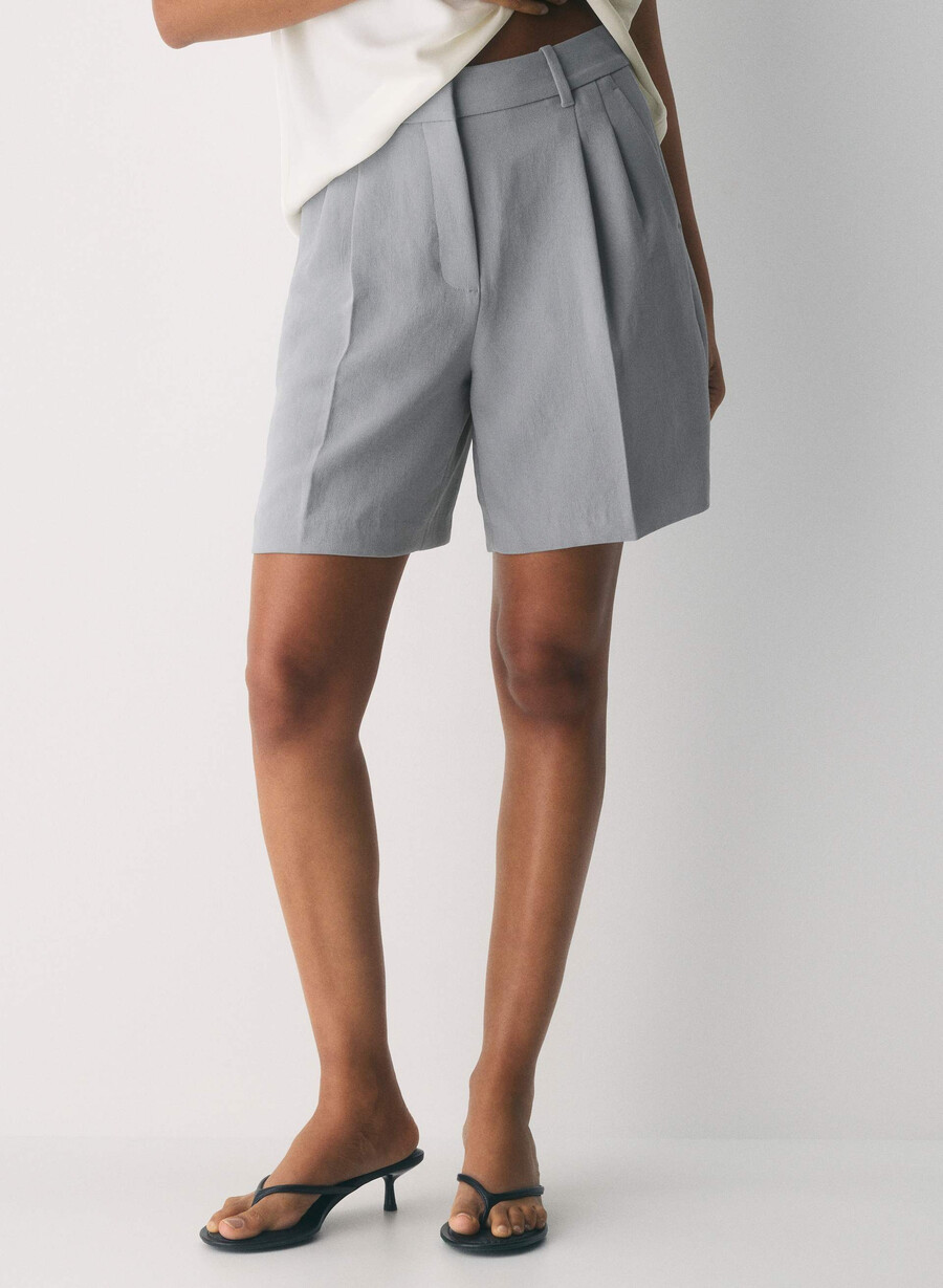 the effortless short lång - crepette riverstone grÅ