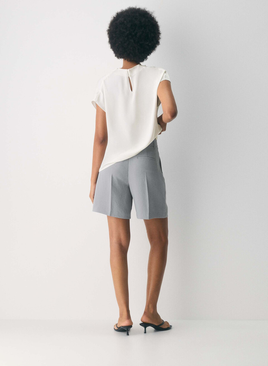 the effortless short lång - crepette riverstone grÅ