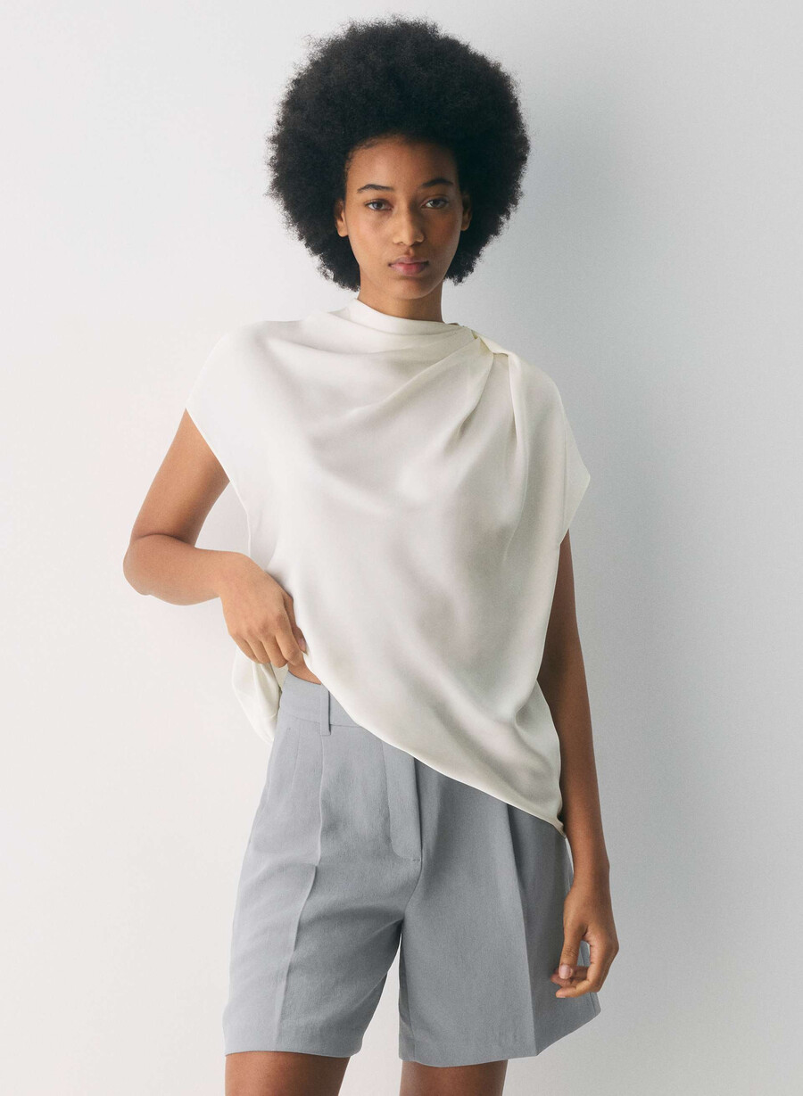 the effortless short lång - crepette riverstone grÅ