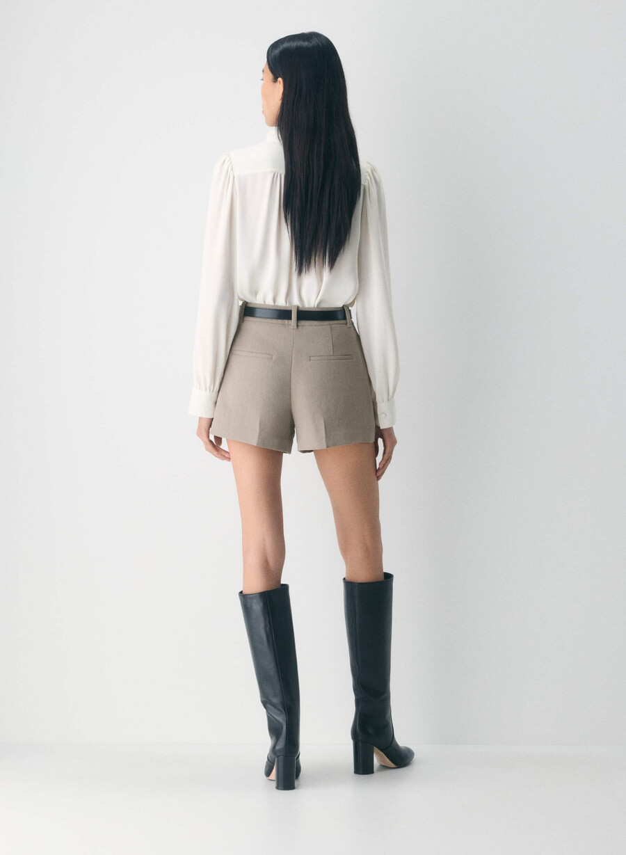 the effortless short mini - crepette nomad taupe