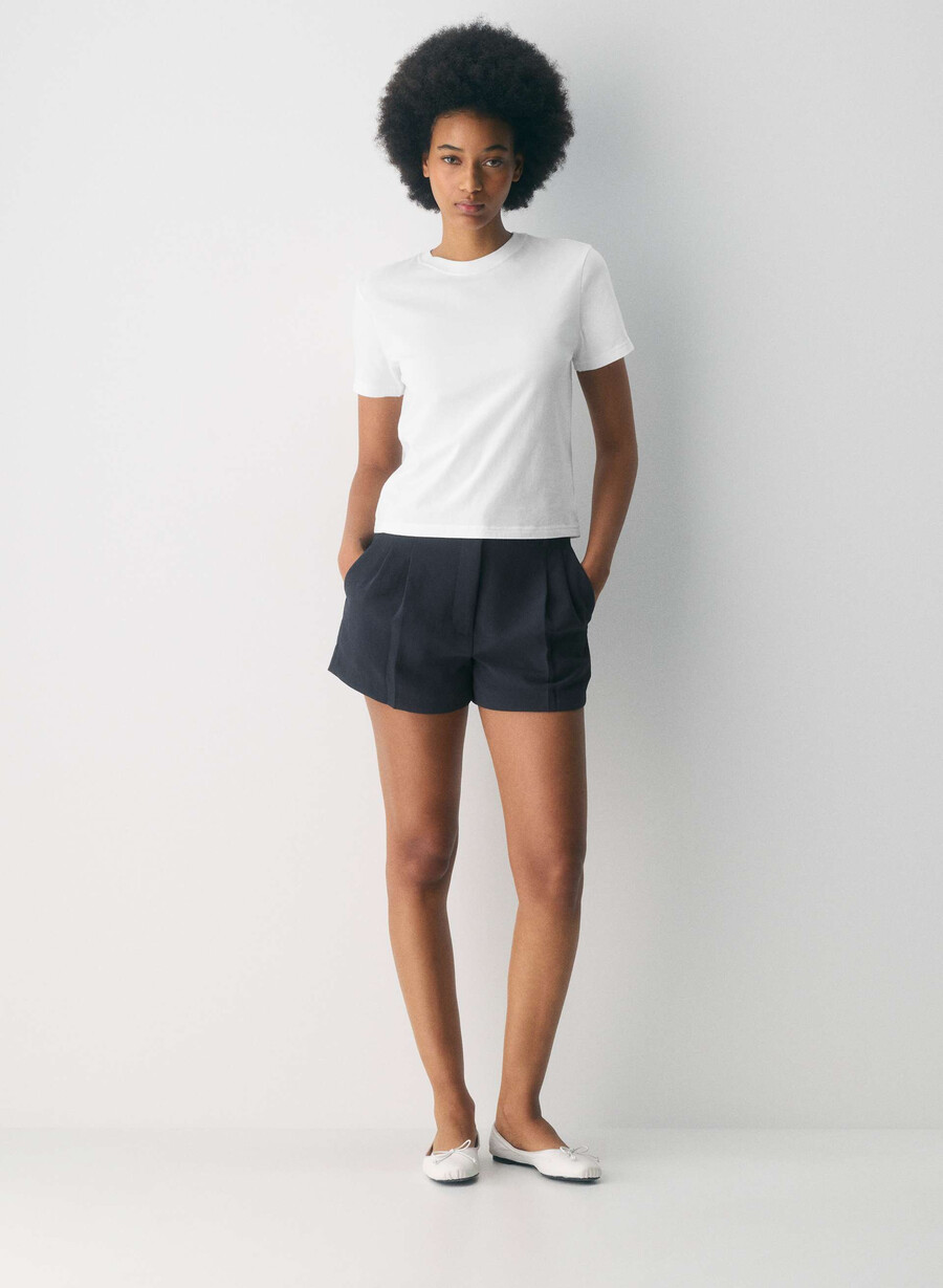 the effortless short mini - crepette dark nat navy