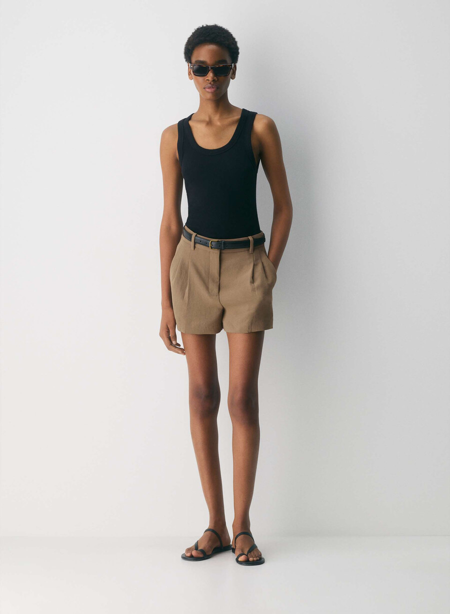 the effortless short mini - crepette folio brun