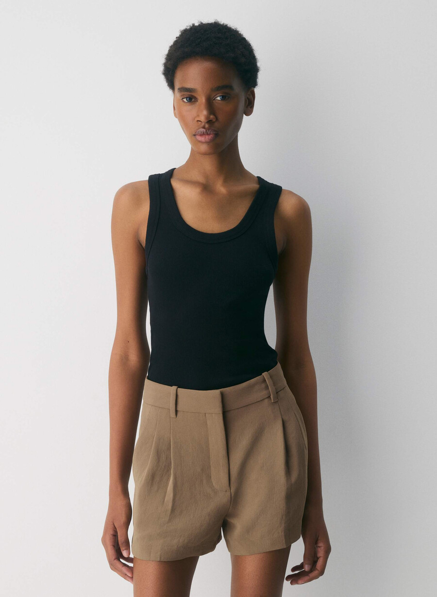 the effortless short mini - crepette folio brun