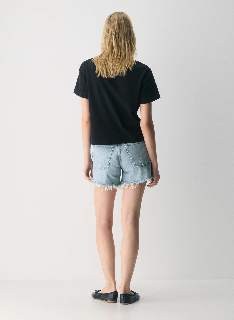 agolde parker långa jeansshorts swapmeet blÅ
