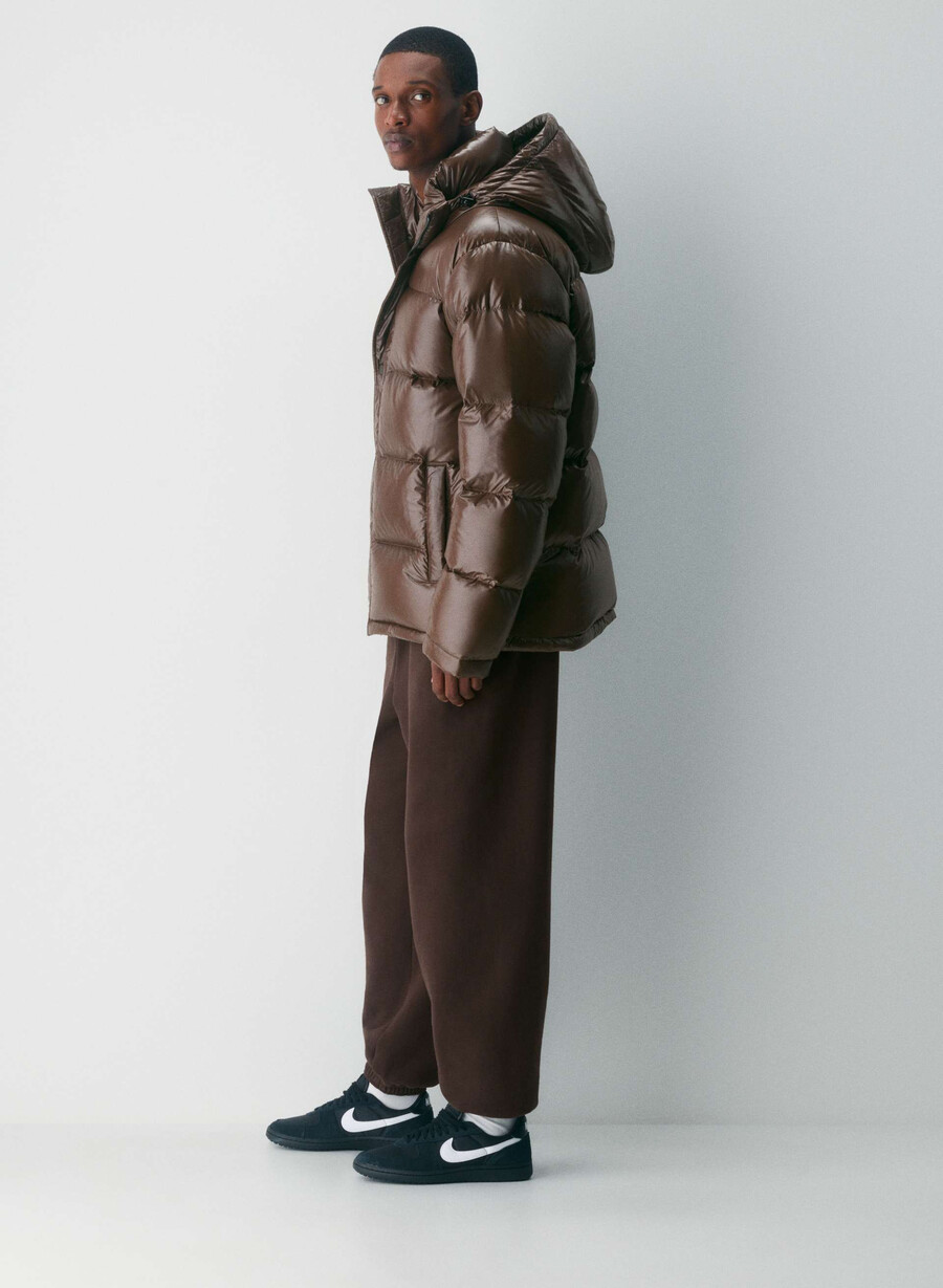 the super puff herr - högblank mokkabrun