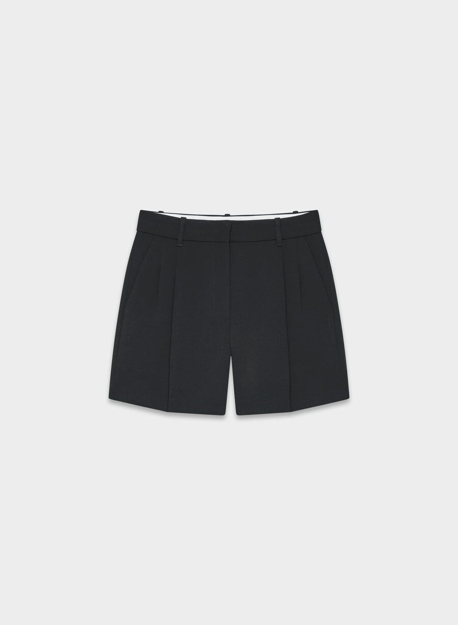 effortless short mid-thigh - crepette black