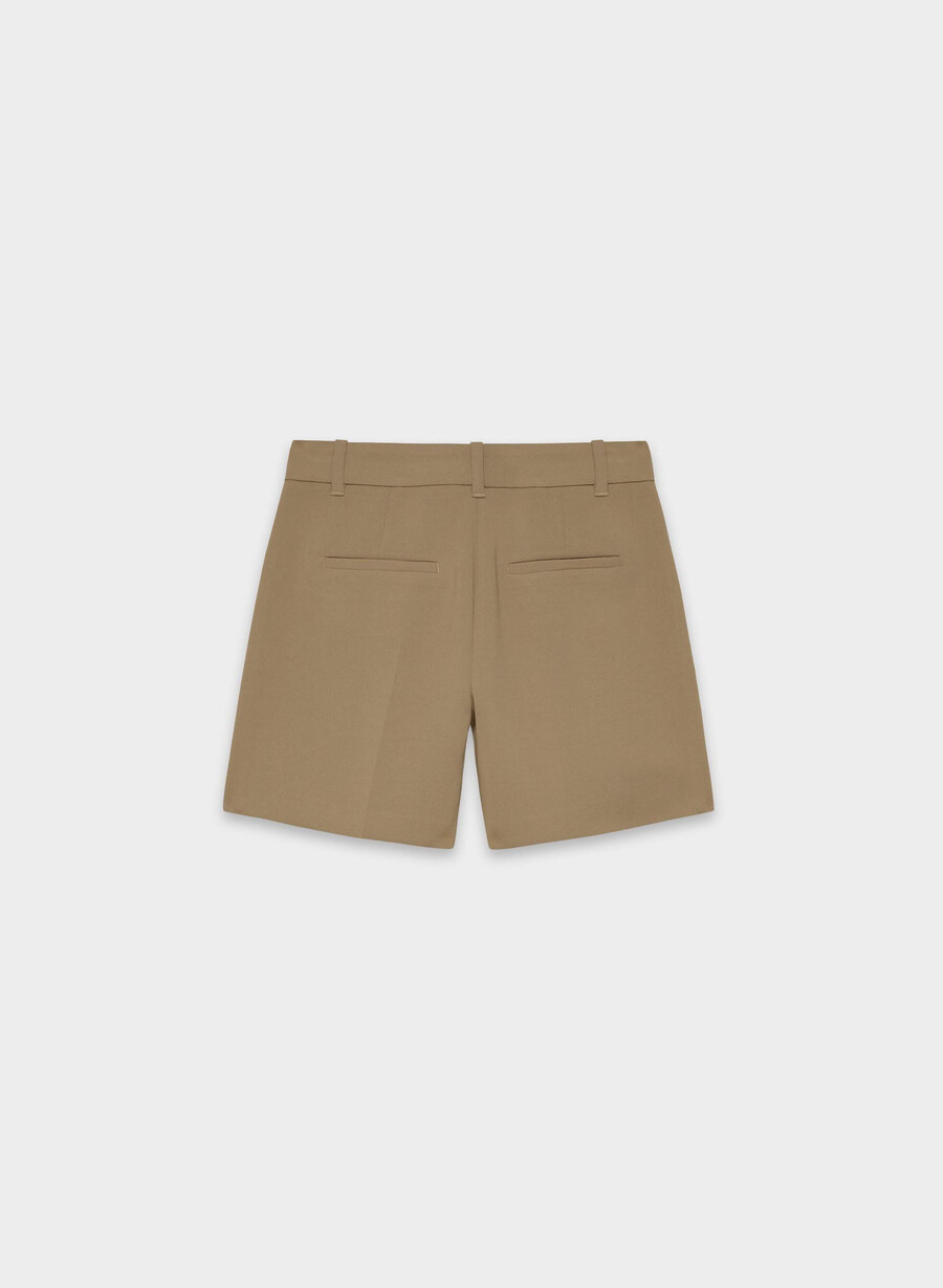 the effortless short mid-thigh - crepette folio brun