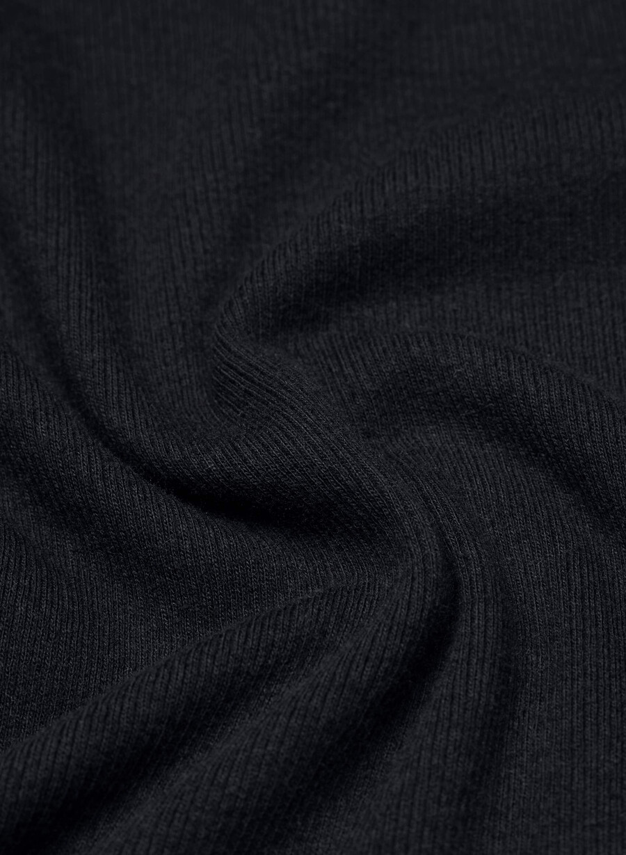 homestretch ribbad tune midja t-shirt svart