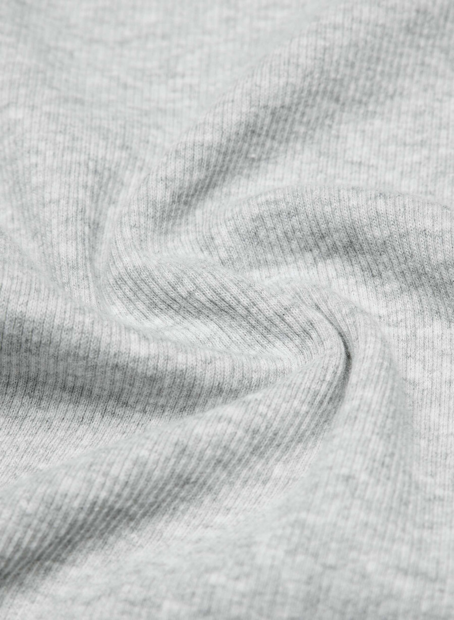 homestretch ribbad tune midja t-shirt ljunggrå krom