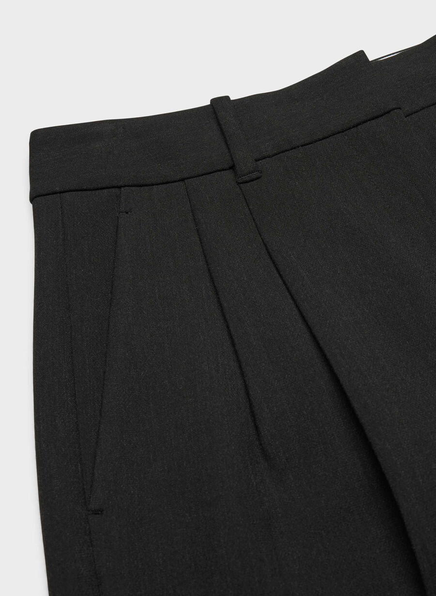 the effortless pant - Återväsentlig heather black