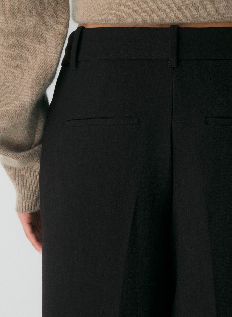 the effortless pant - Återväsentlig heather black