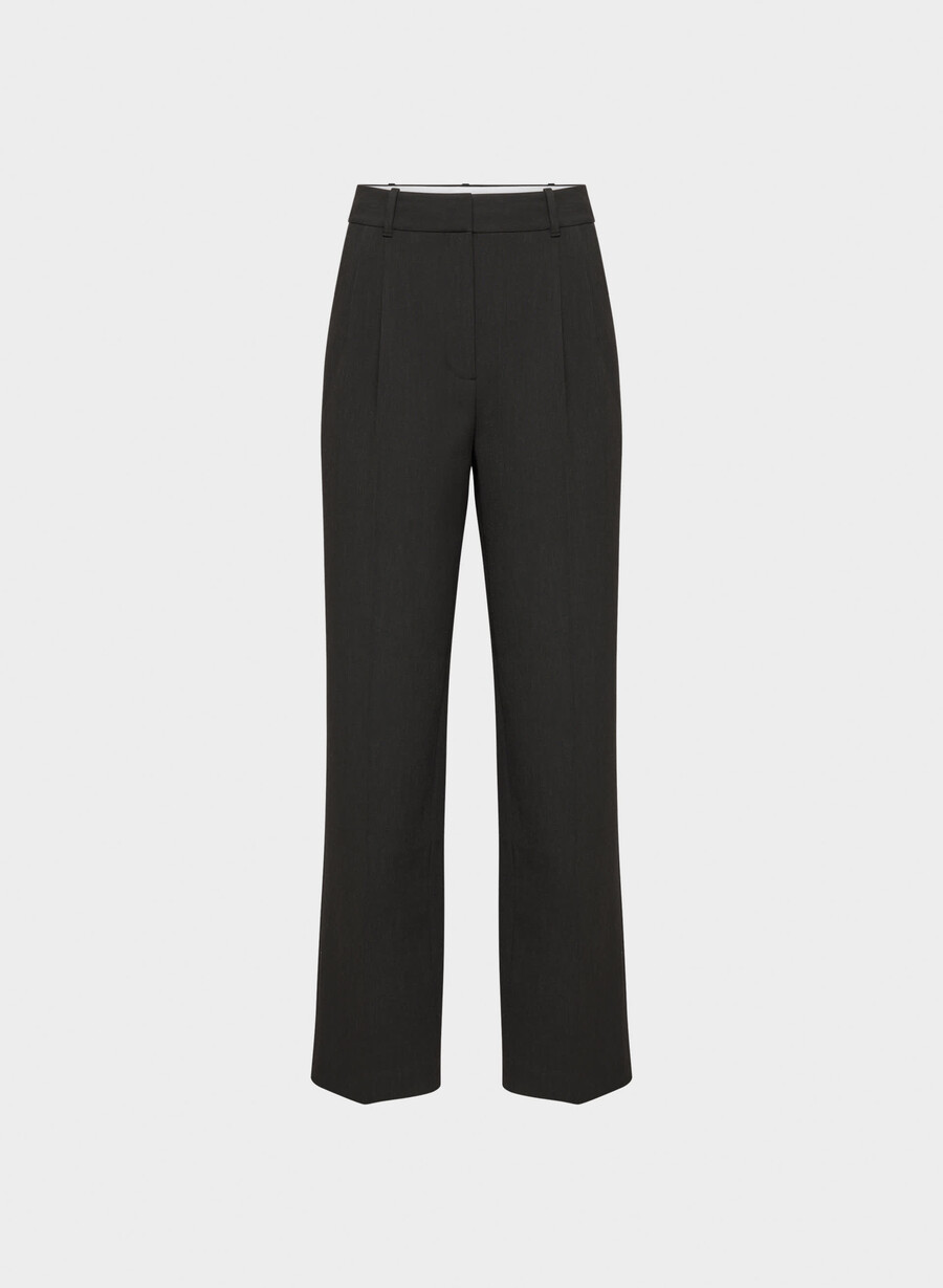 the effortless pant - Återväsentlig heather black