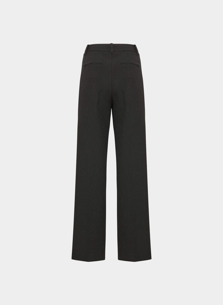 the effortless pant - Återväsentlig heather black