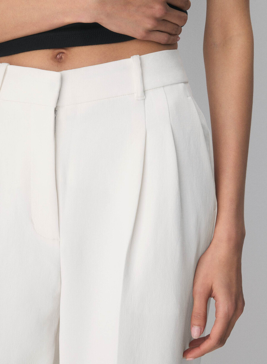 the effortless pant cropped - crepette ljus bjÖrk